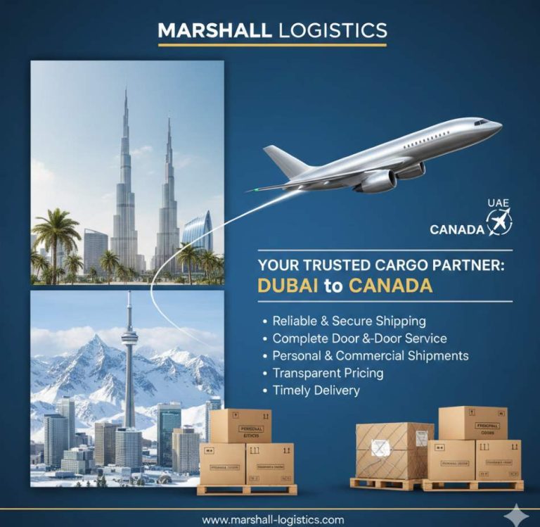 Dubai to Canada Cargo Services