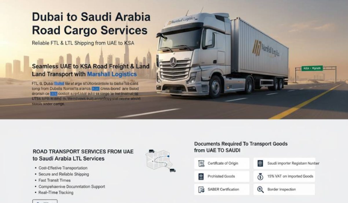 Cargo Dubai to Saudia Arabia