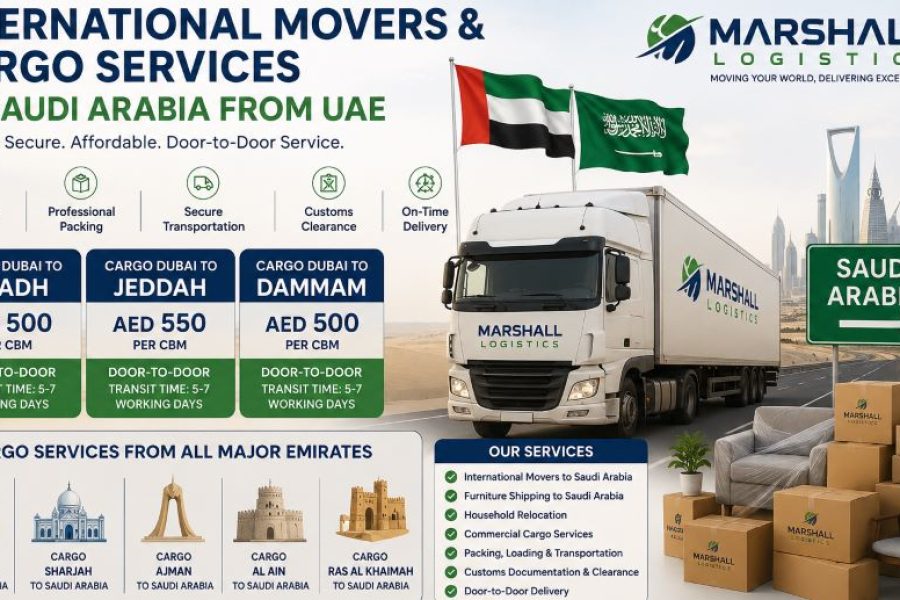 International Movers & Cargo to Saudi Arabia from UAE