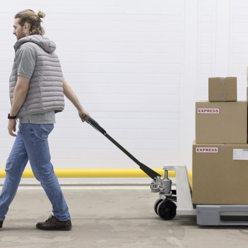 Man Carrying Packaging